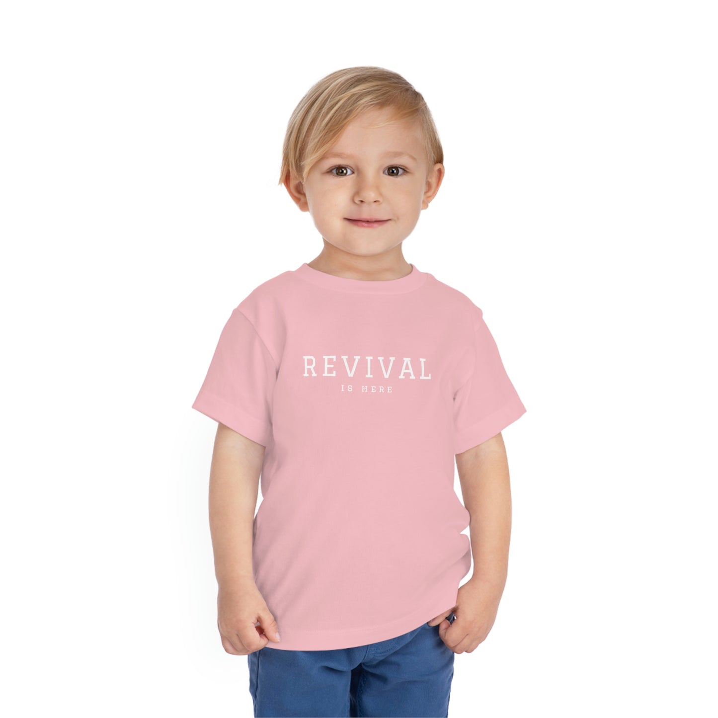 Toddler Short Sleeve Tee (White Text - Pick Your Shirt Color)